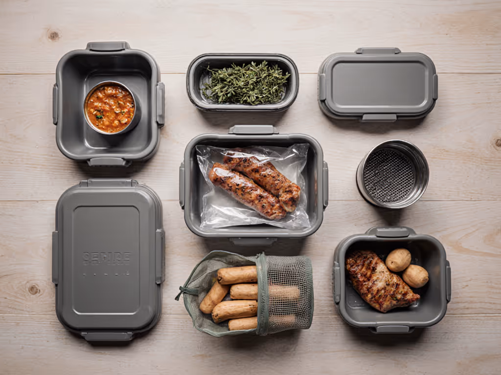 optimized_meal_component_packing_for_portable_grills