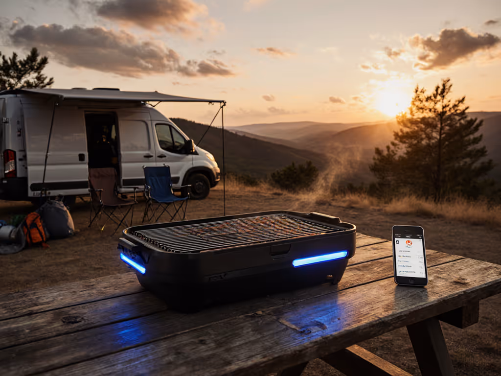 Portable Travel Grill: Bluetooth That Just Works